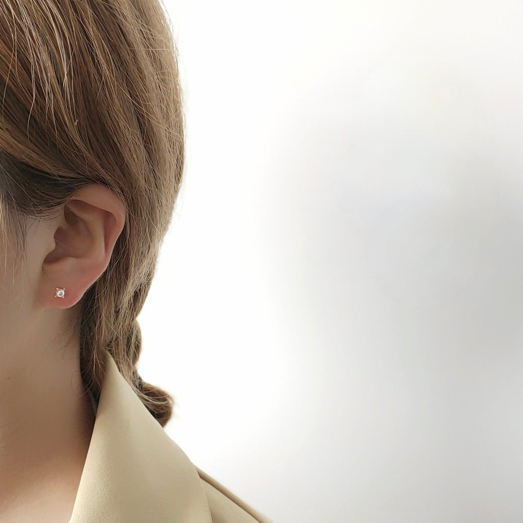 Baroque Pearl Stud Earrings