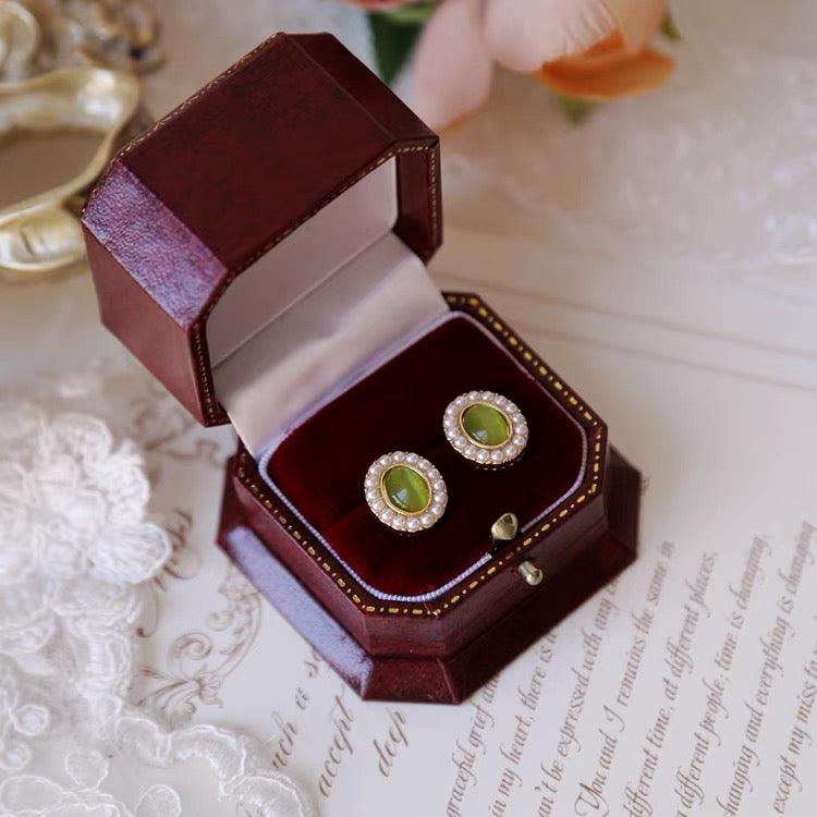 Baroque Stud Earrings - Olivia