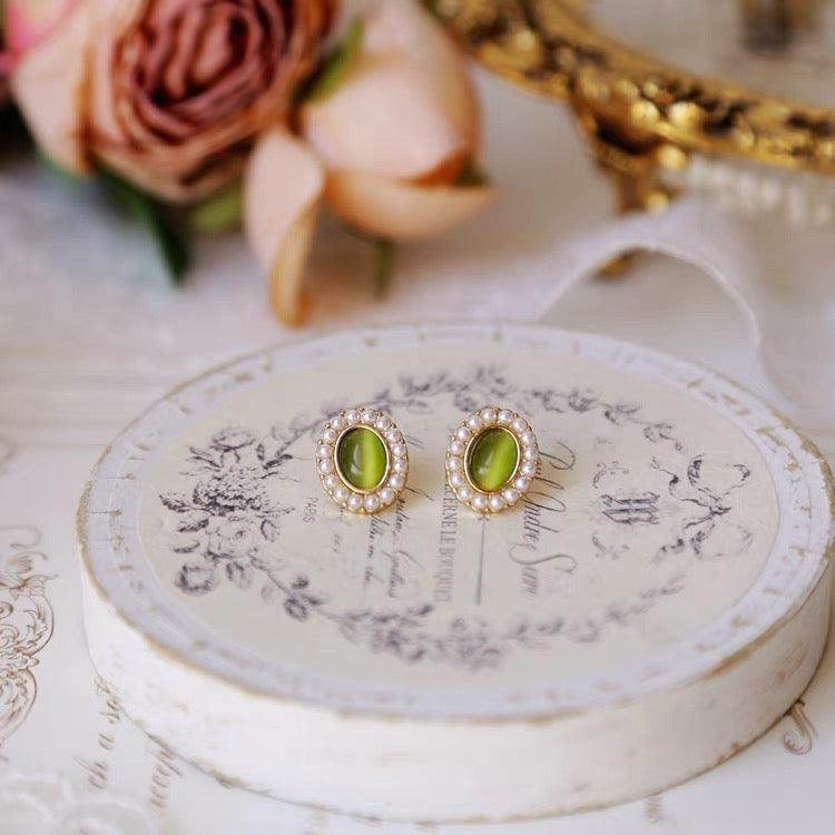 Baroque Stud Earrings - Olivia