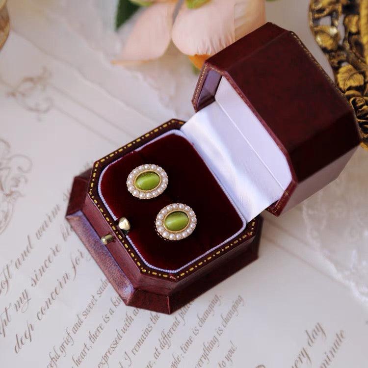 Baroque Stud Earrings - Olivia