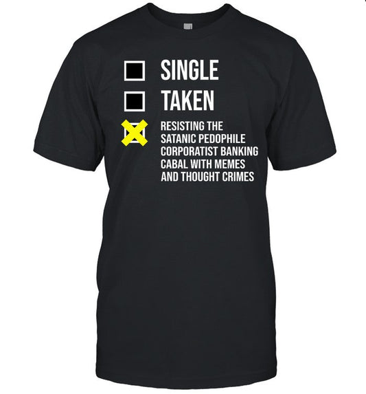 Luke Rudkowski Single Taken Resisting The Satanic Pedophile Corporatist Banking Shirt