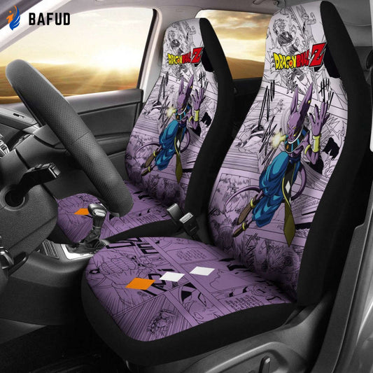 Beerus Dragon Ball Z Car Seat Covers For Fan Gifts Manga Mixed Anime Cool - Bafud