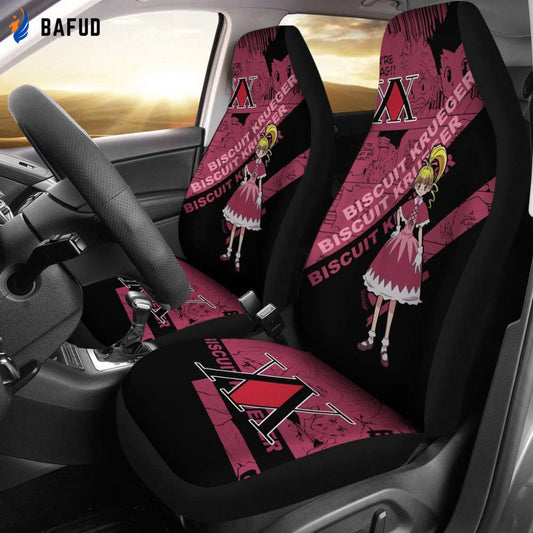 Biscuit Krueger Characters Hunter X Hunter Car Seat Covers For Fan Gifts Anime Gift - Bafud