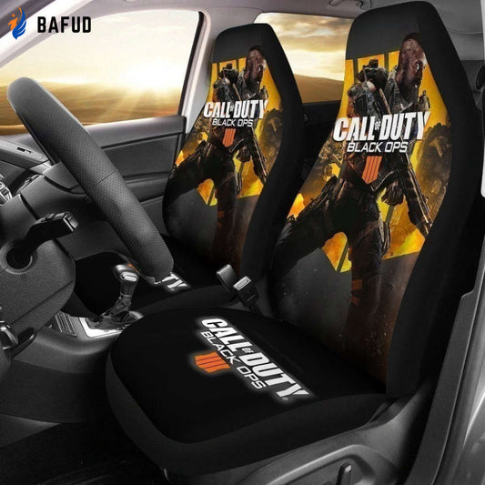 Black Ops 4 Call Of Duty Car Seat Covers For Fan Gifts LT04 - Bafud