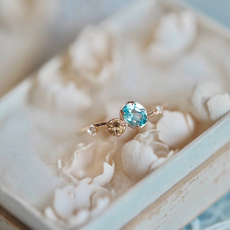 Blue Starlit Ring