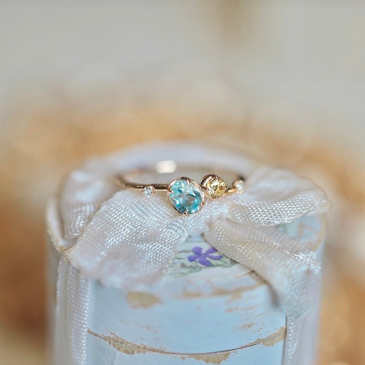 Blue Starlit Ring