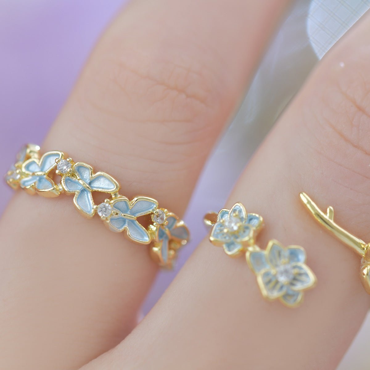 Bluebell Flutter Ring