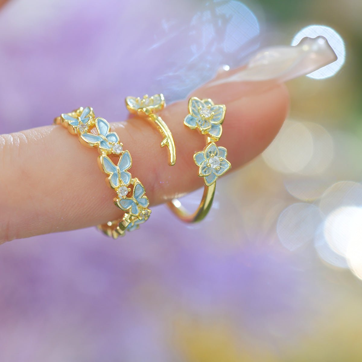 Bluebell Flutter Ring