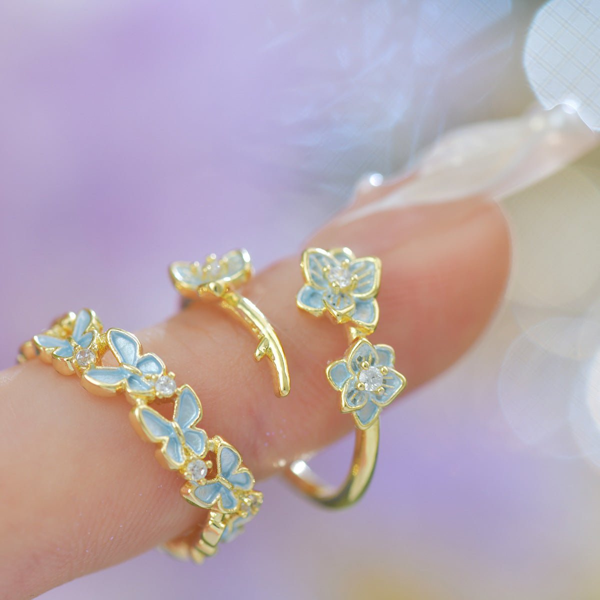 Bluebell Flutter Ring