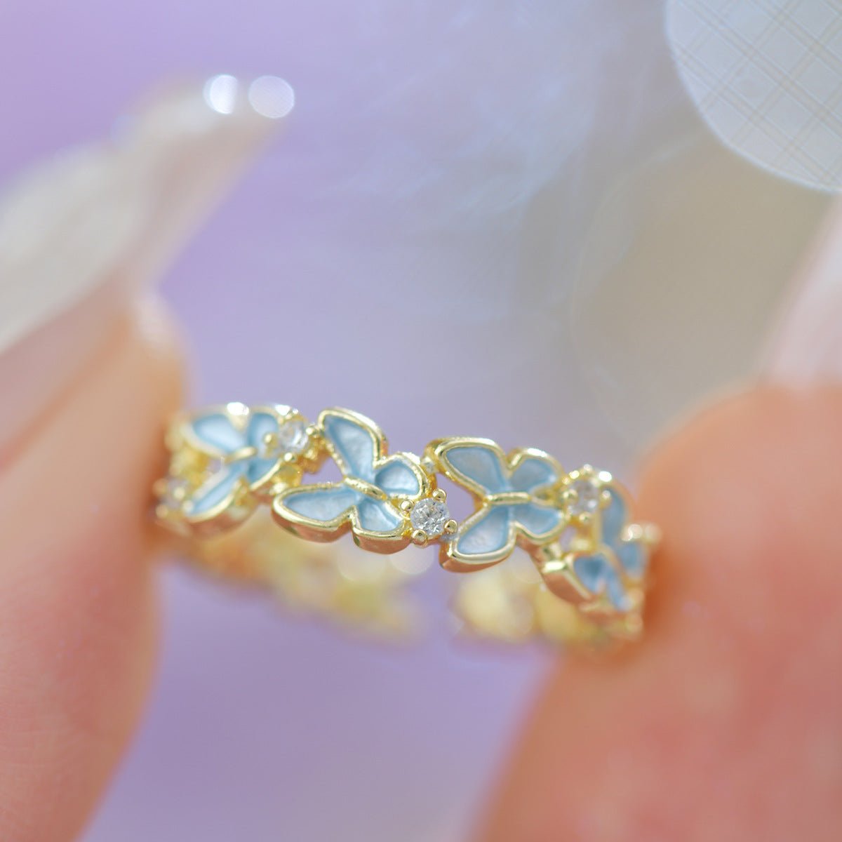 Bluebell Flutter Ring