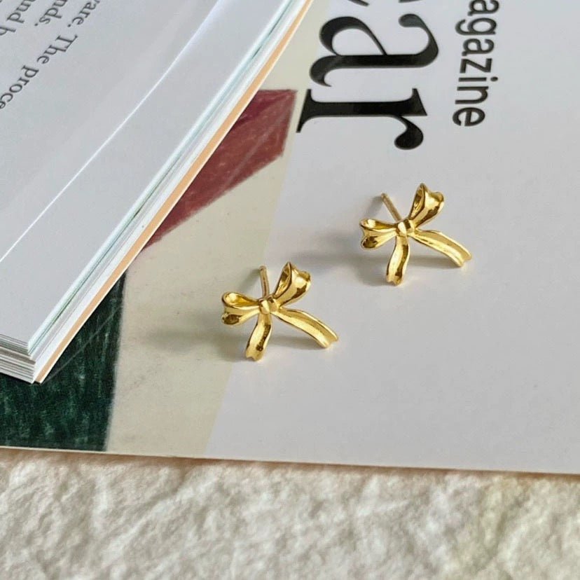 Loretta Bow Stud Earrings