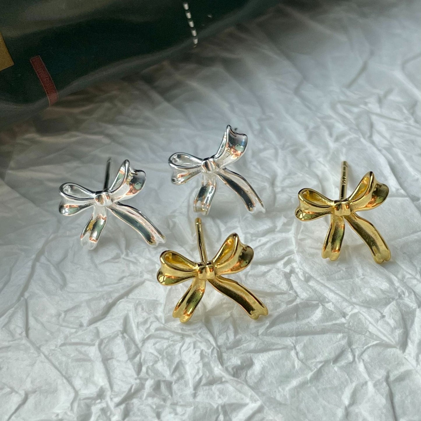 Loretta Bow Stud Earrings