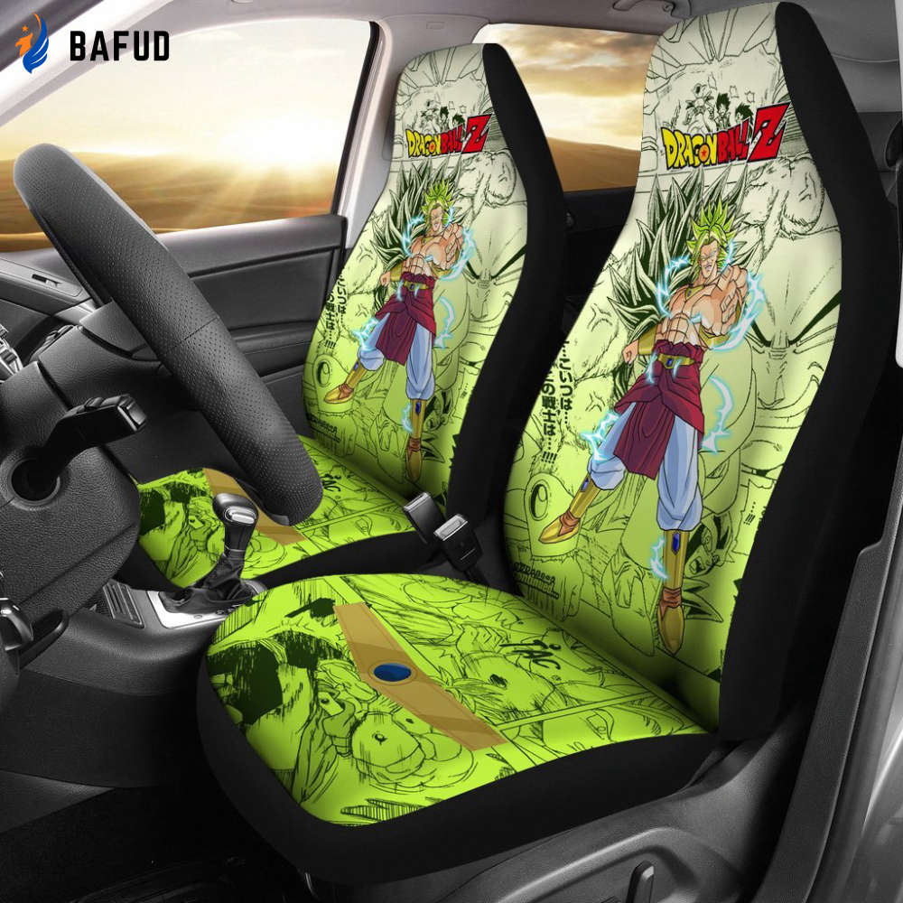 Broly Characters Dragon Ball Z Car Seat Covers For Fan Gifts Manga Mixed Anime - Bafud