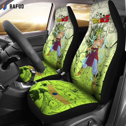 Broly Characters Dragon Ball Z Car Seat Covers For Fan Gifts Manga Mixed Anime - Bafud