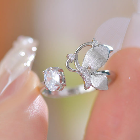 Brushed Butterfly Ring