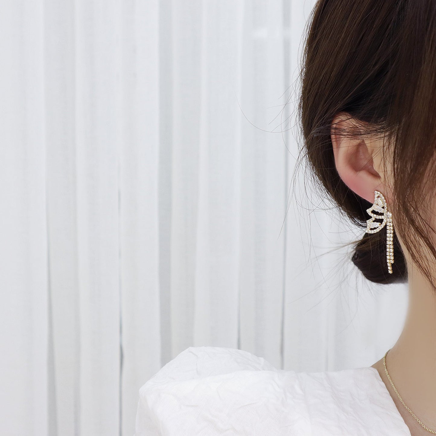 Butterfly Drop Earrings - Sally