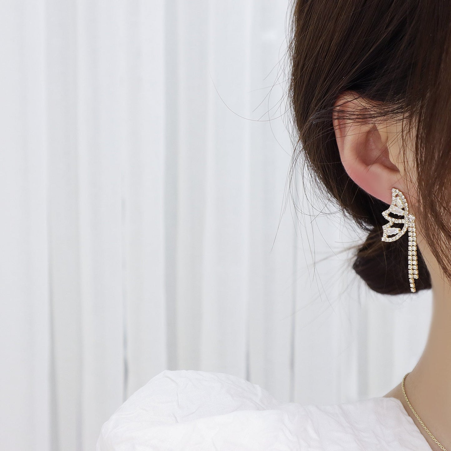 Butterfly Drop Earrings - Sally