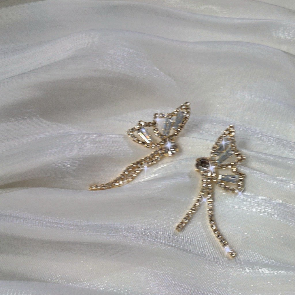 Butterfly Drop Earrings - Sally