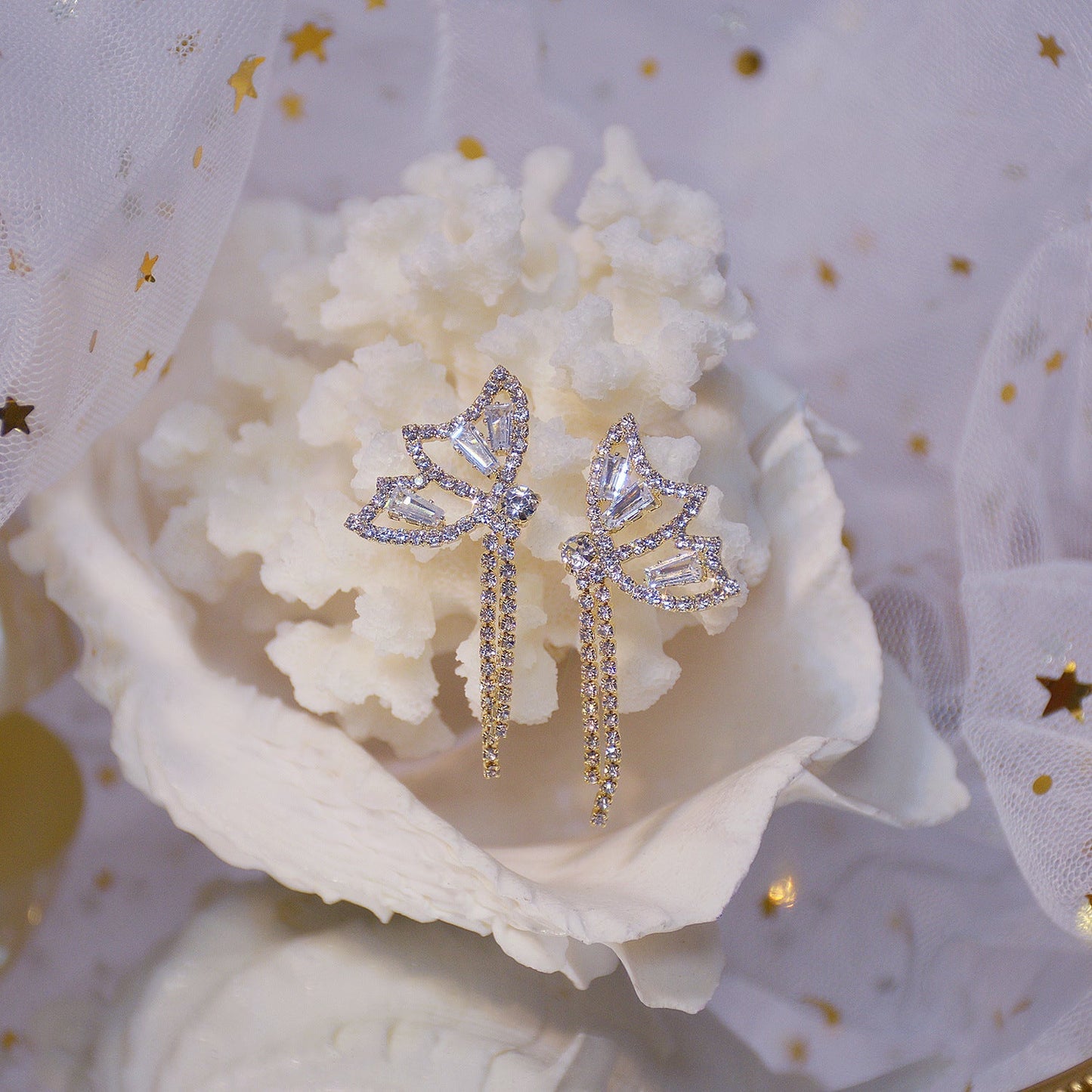 Butterfly Drop Earrings - Sally