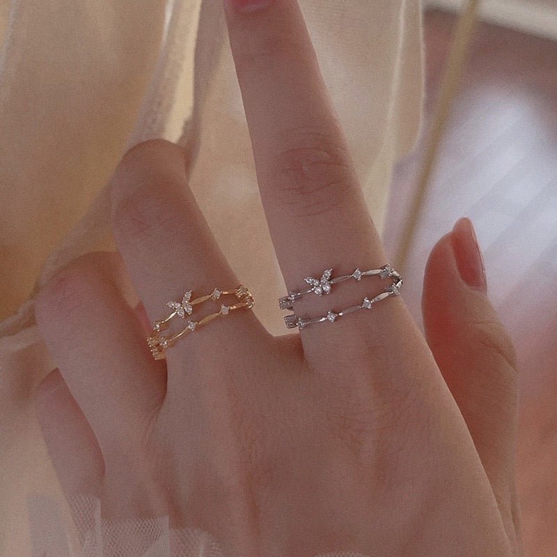 Dainty Butterfly Ring
