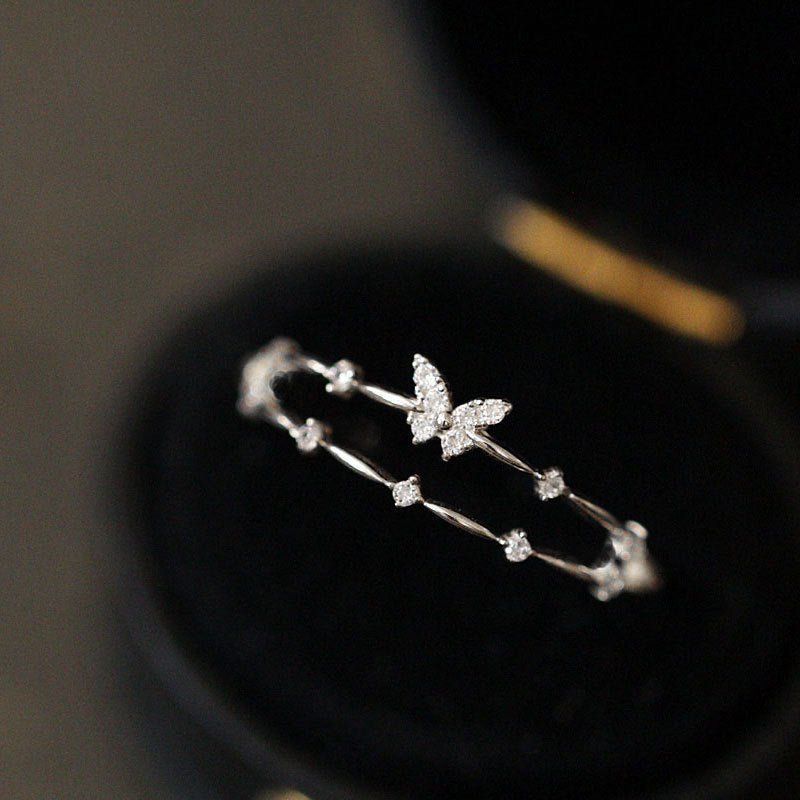 Dainty Butterfly Ring