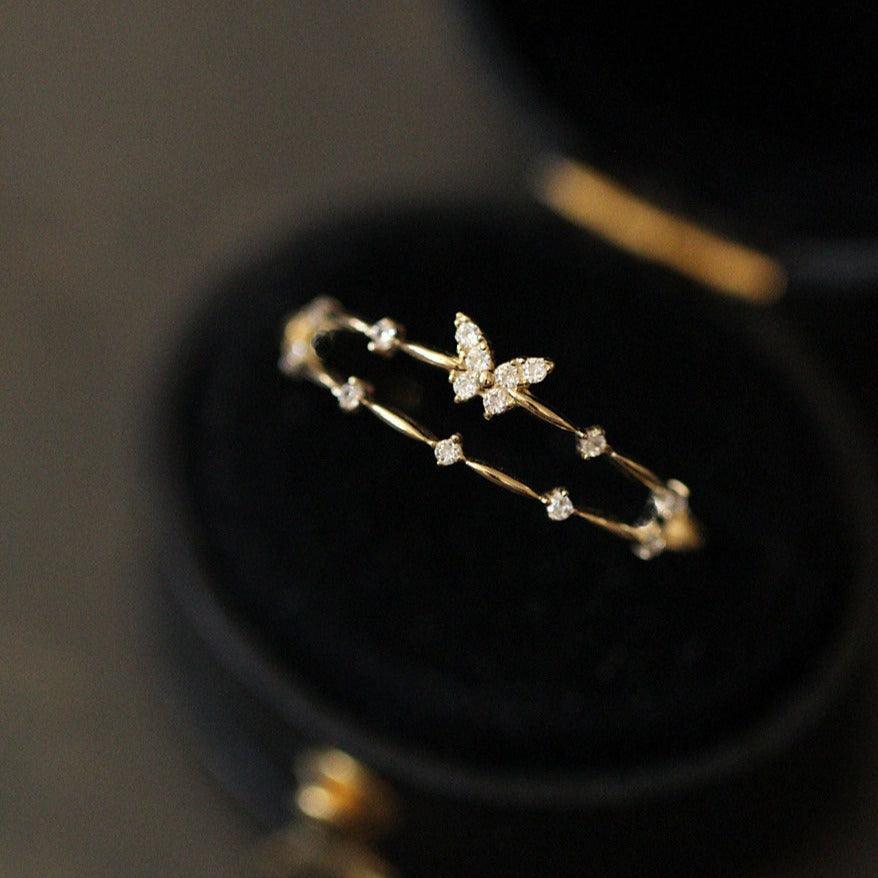 Dainty Butterfly Ring