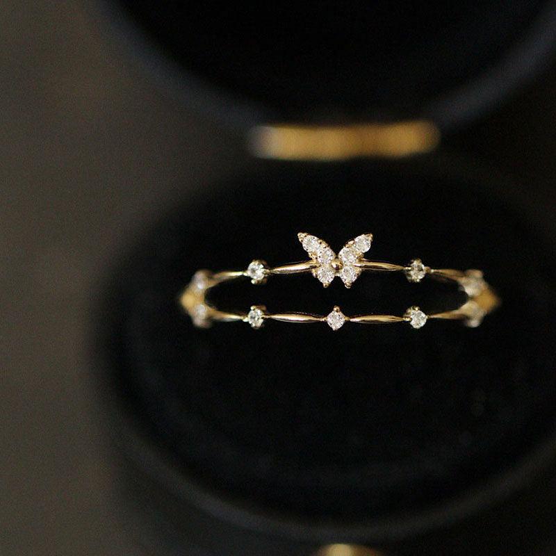 Dainty Butterfly Ring