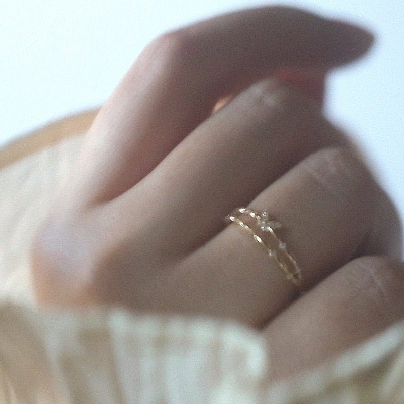 Dainty Butterfly Ring