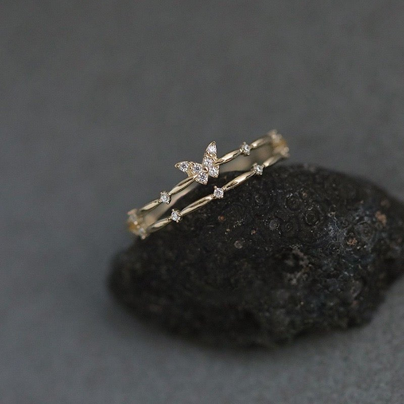 Dainty Butterfly Ring
