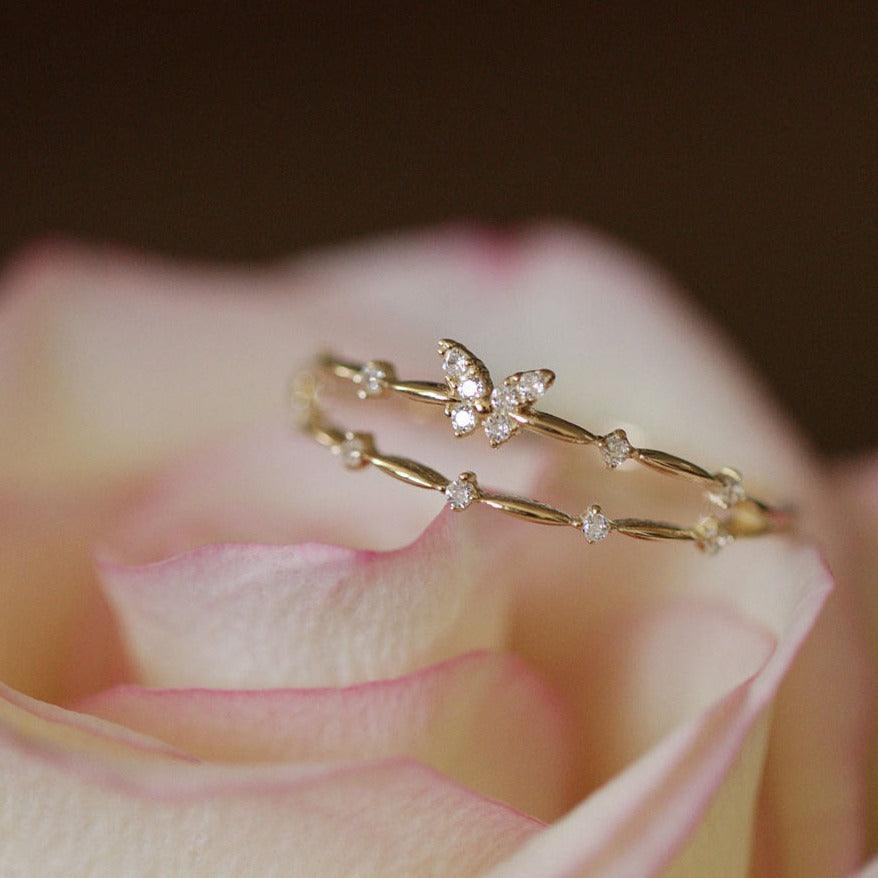 Dainty Butterfly Ring