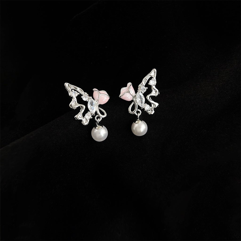 Butterfly Rose Earrings