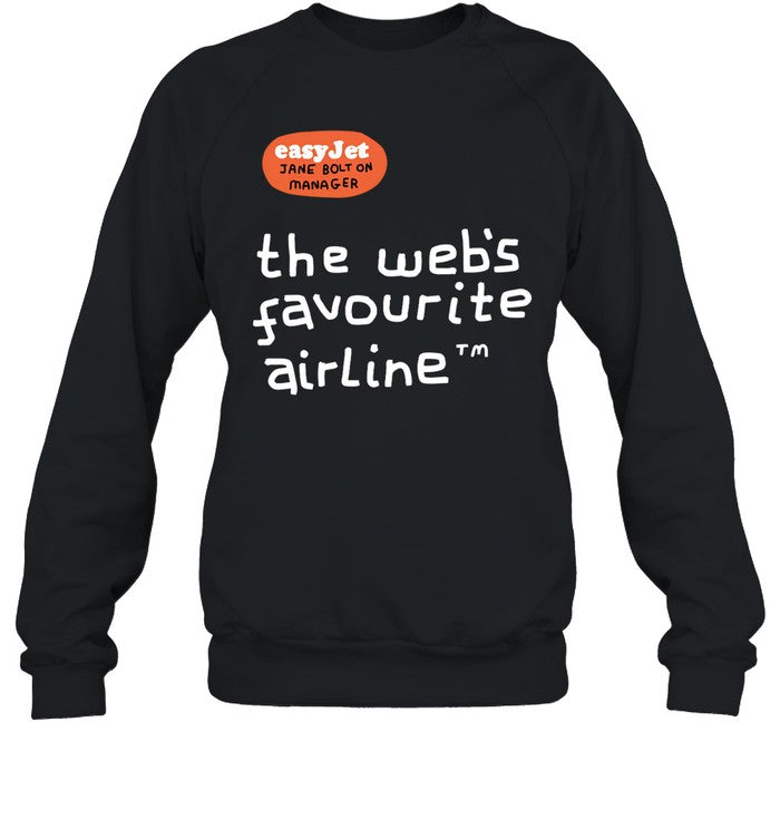 Easy Jet Jane Bolt On Manager The Web's Favourite Airline Hoodie