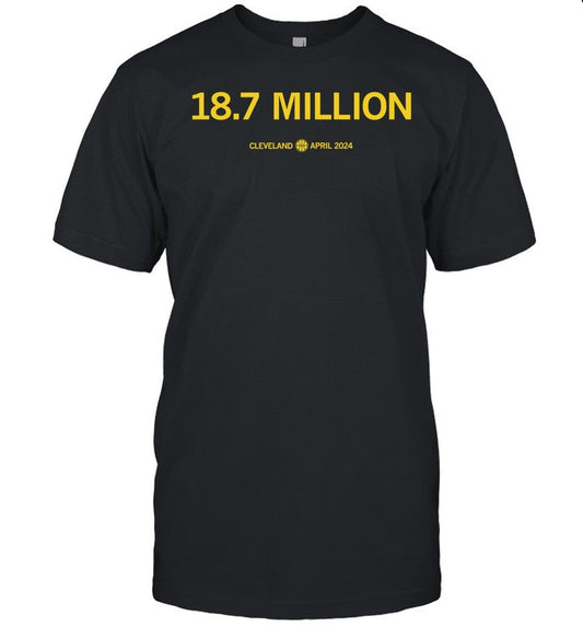 Eighteen Point Seven Million Cleveland April 2024 Shirt