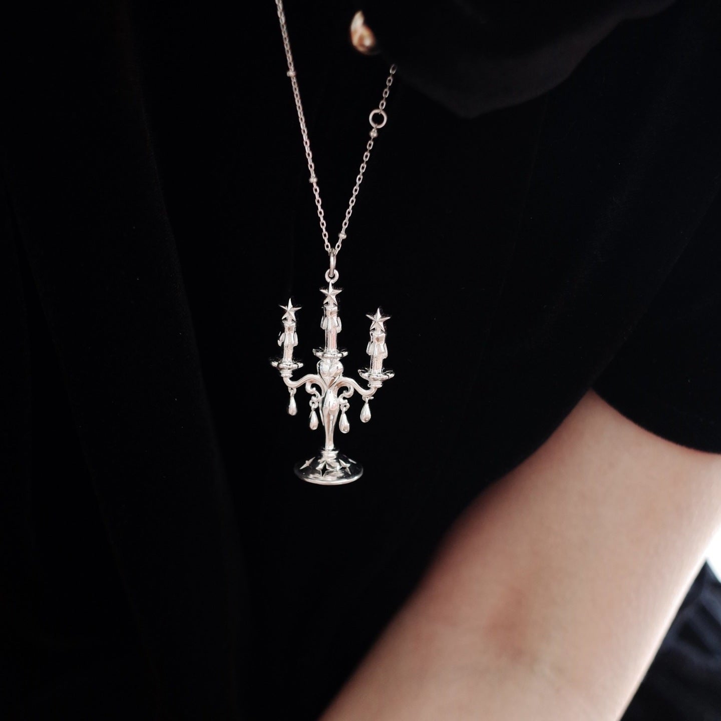 Candelabra of Stars Necklace