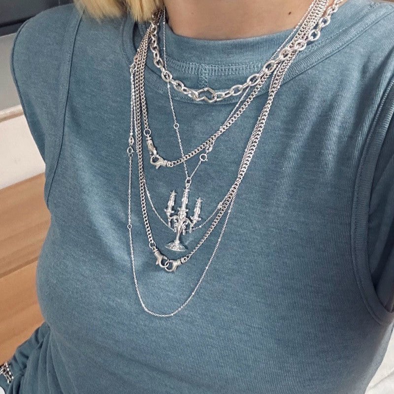 Candelabra of Stars Necklace