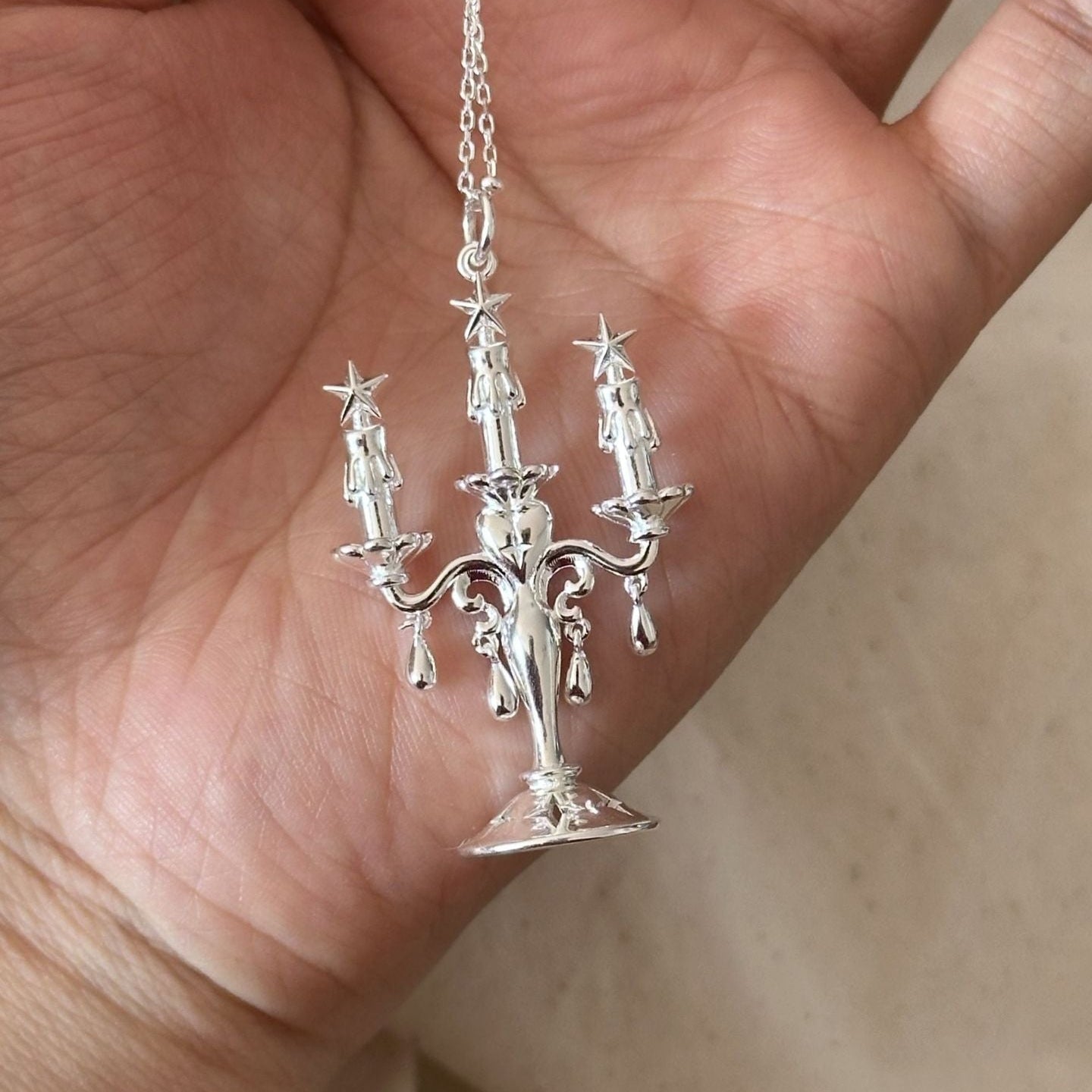 Candelabra of Stars Necklace