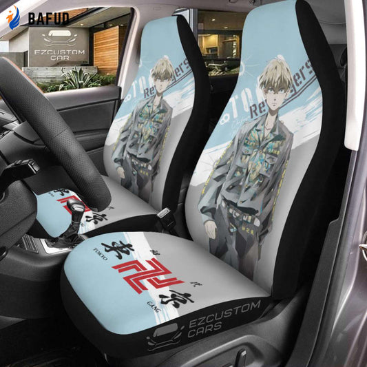 Car Seat Covers For Fan Gifts Chifuyu Custom Anime Tokyo Revengers Car Accessories - Bafud