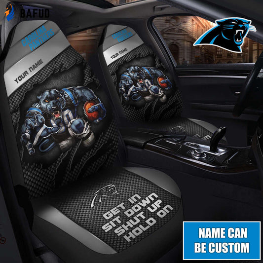 Carolina Panthers Nfl Custom Car Seat Covers For Fan Gifts - Bafud