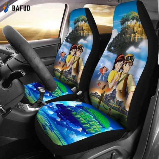Castle In The Sky Anime Car Seat Covers For Fan Gifts NH07 - Bafud