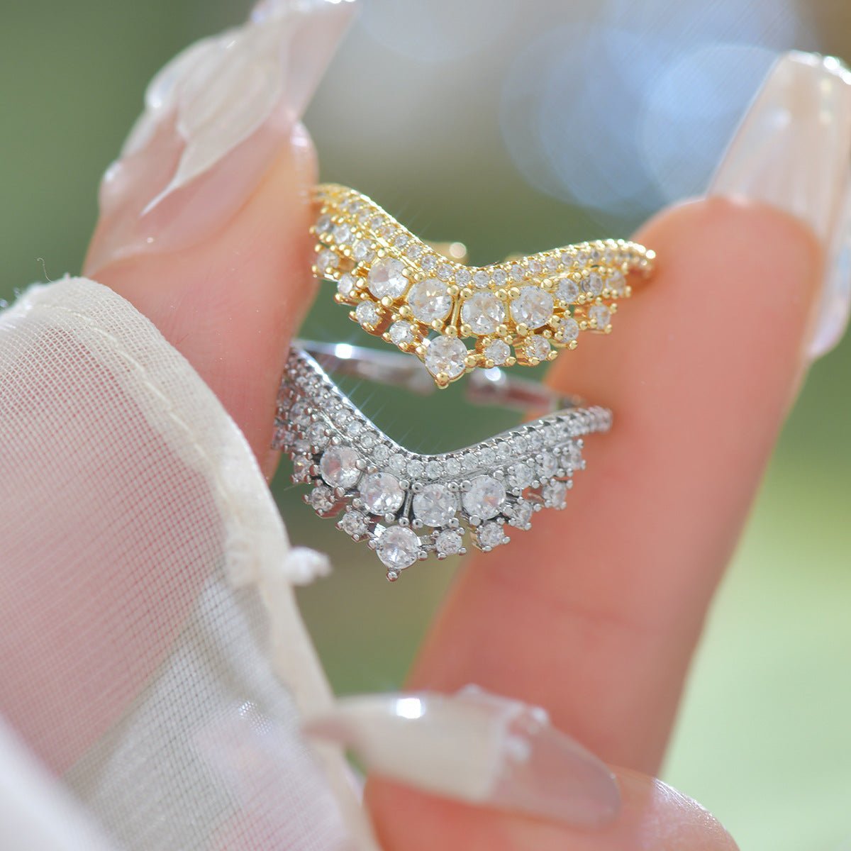 Celestia Tiara Ring in Silver