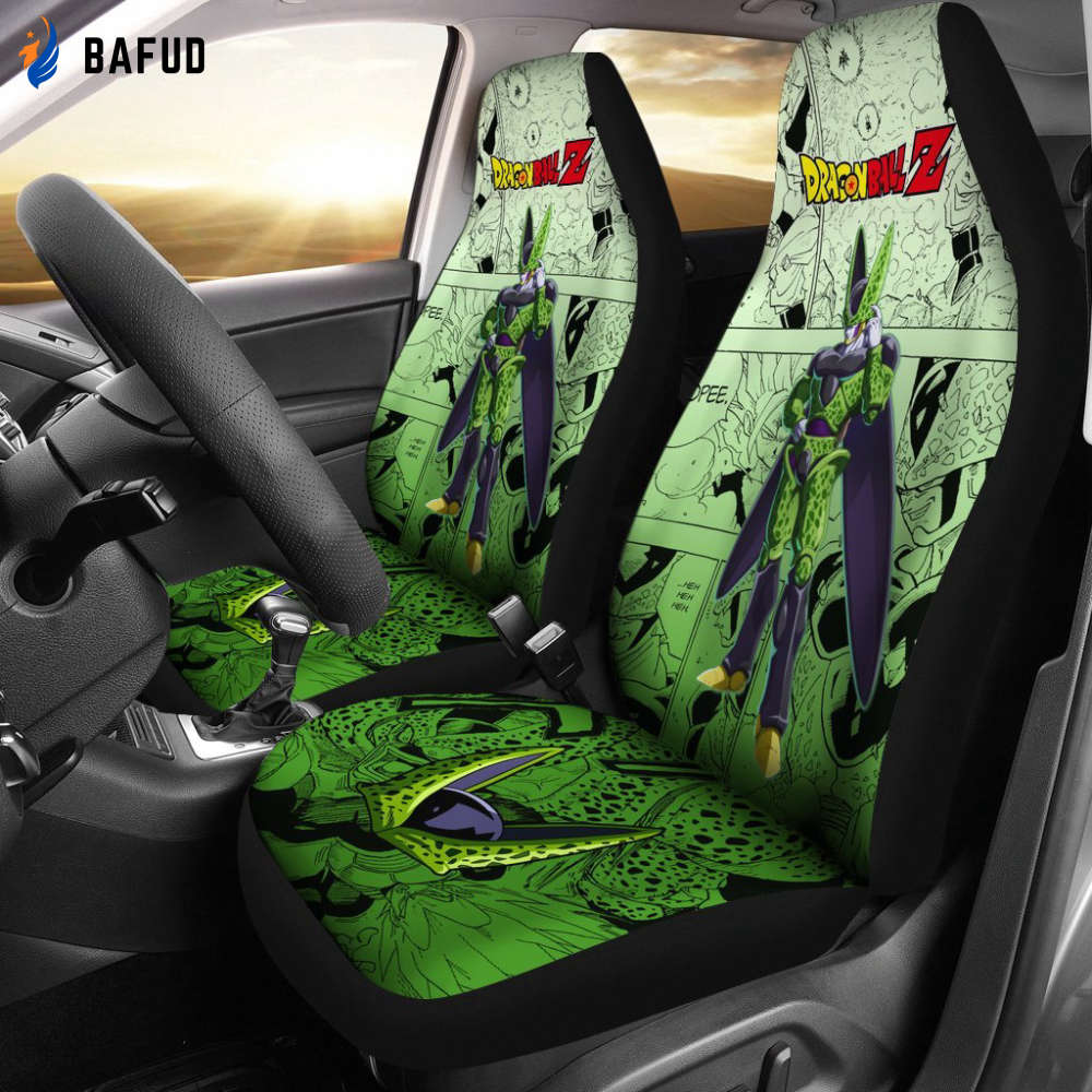 Cell Dragon Ball Z Car Seat Covers For Fan Gifts Manga Mixed Anime - Bafud