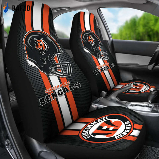 Show Your Bengals Pride! Cincinnati Lover Car Seat Covers - Perfect Fan Gift CH - Bafud