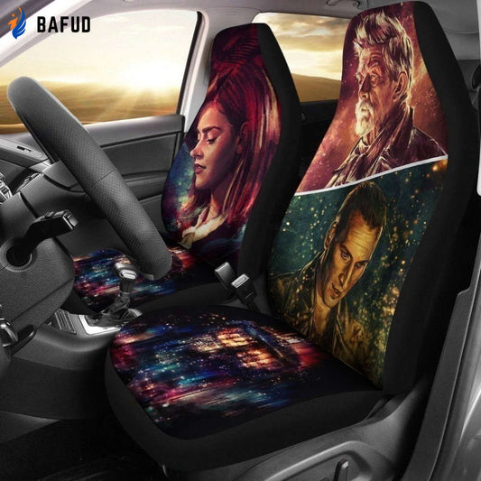 Clara Oswald War Doctor Ninth Doctor Who Car Seat Covers For Fan Gifts Fan Made MN05 - Bafud