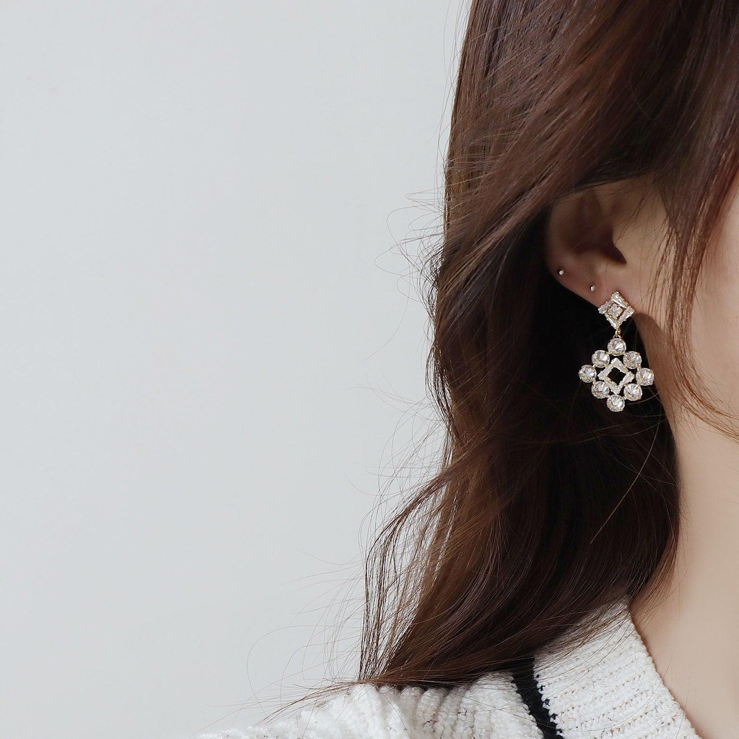 [Clearance] Baroque Earrings -Krystal