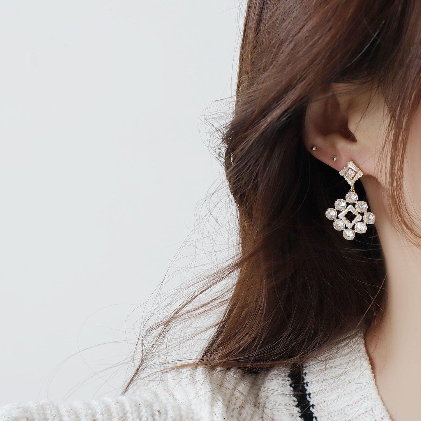 [Clearance] Baroque Earrings -Krystal