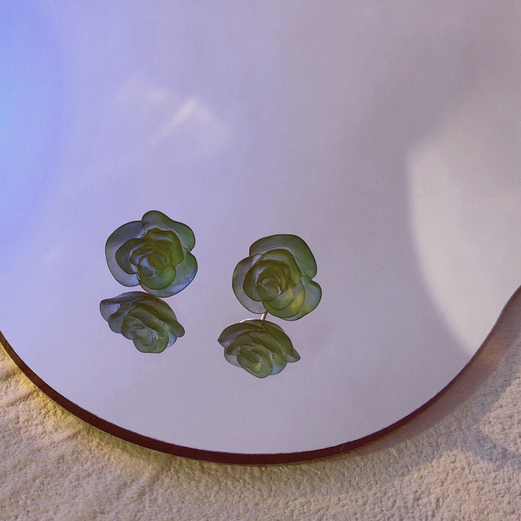 [Clearance] Rose Stud Earrings (3 Colors)