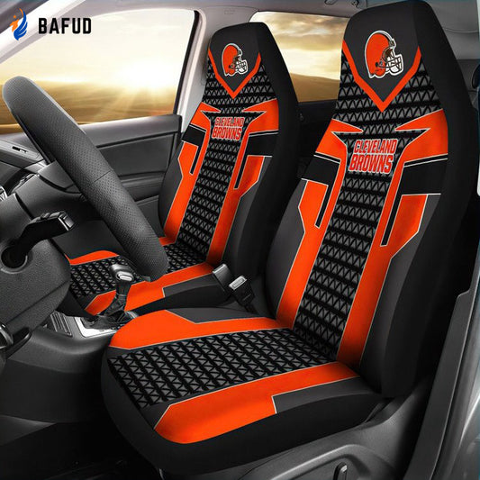 Cleveland Browns Car Seat Covers for Fan Gifts CH - Bafud