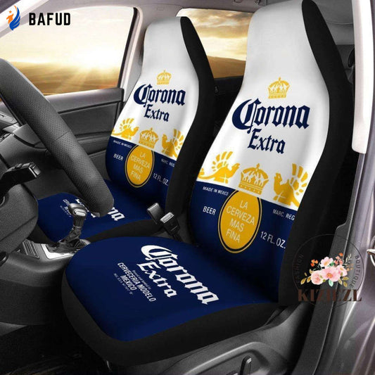 Corona Extra Car Seat Covers For Fan Gifts, Corona Extra Beer Seat Covers For Fan Gifts, Corona Extra Gift, Car Seat Protector, Interior Car Decor, Corona Beer - Bafud
