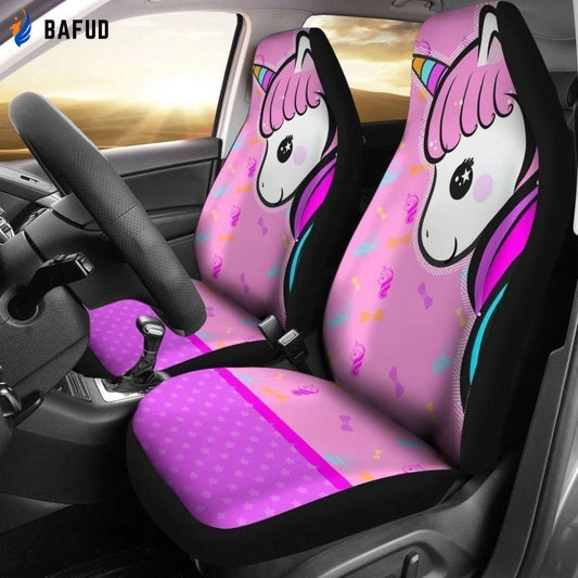 Cute Baby Unicorn Car Seat Covers For Fan Gifts LT03 - Bafud