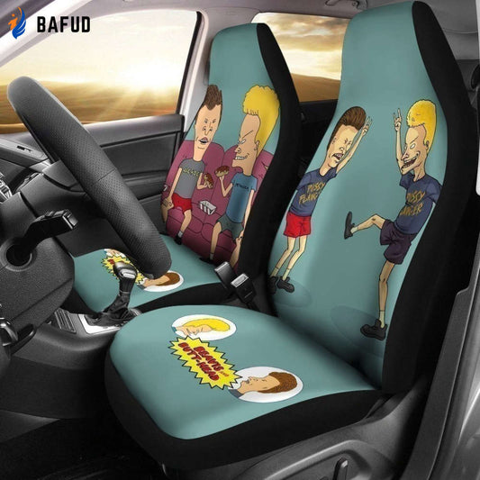 Cute Beavis And Butthead Car Seat Covers For Fan Gifts LT04 - Bafud